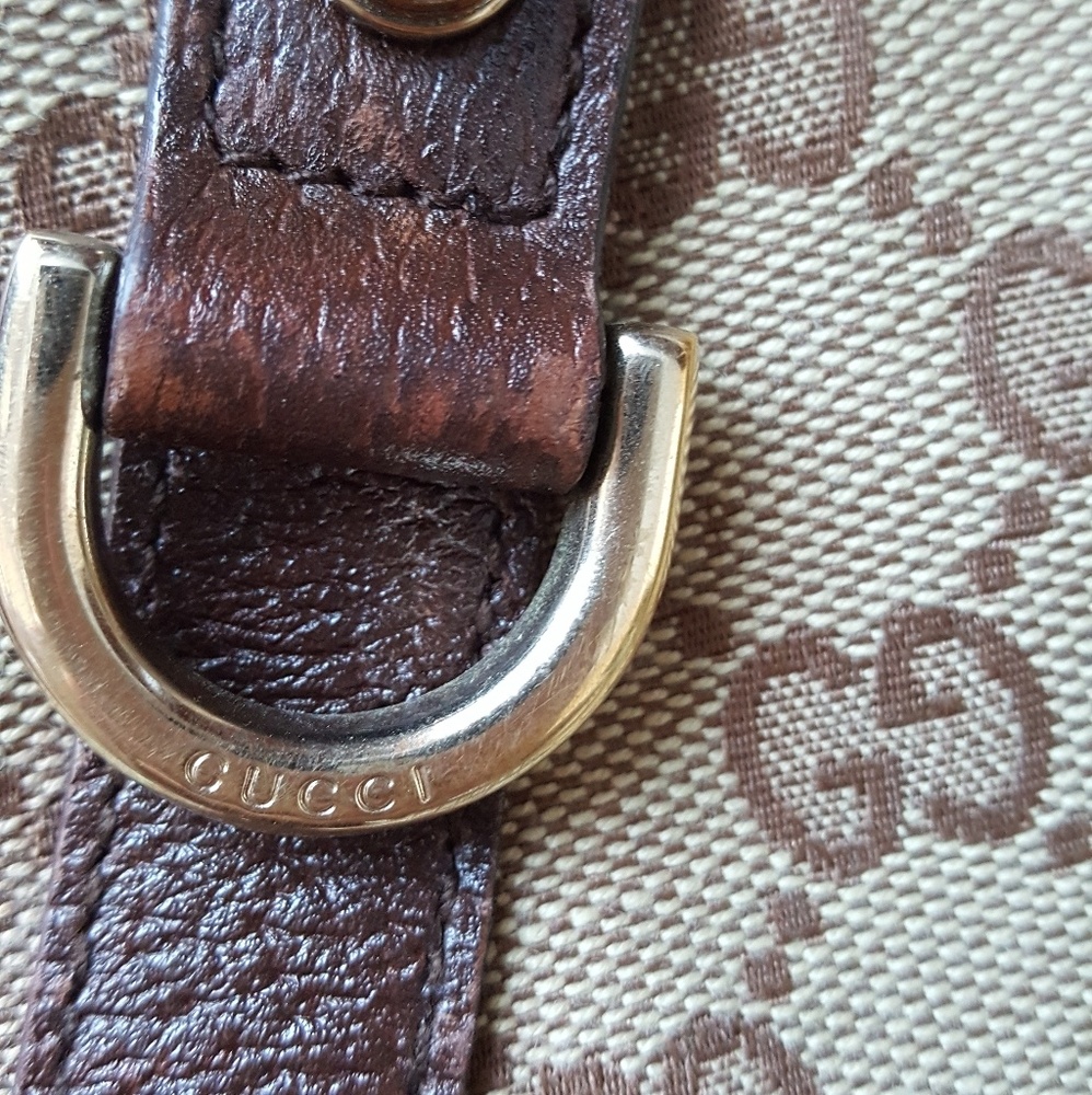 *FINAL SALE*Authentic Gucci Canvas Handbag - Picture 5 of 8